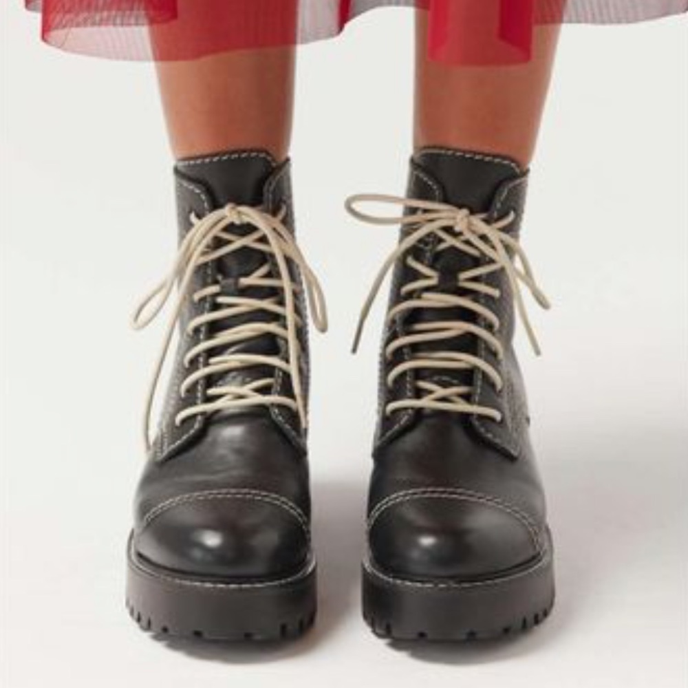 Urban Outfitters Juliette treaded combat boots, size 6.